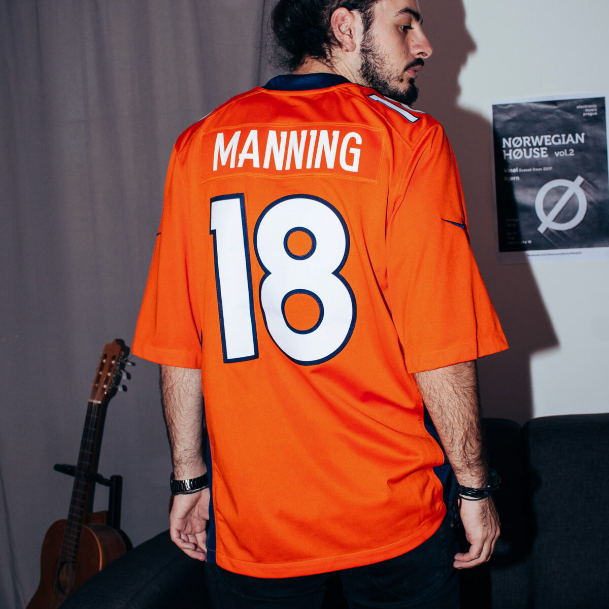 Nike NFL Denver Broncos 18 Peyton Manning Jersey vorrätig