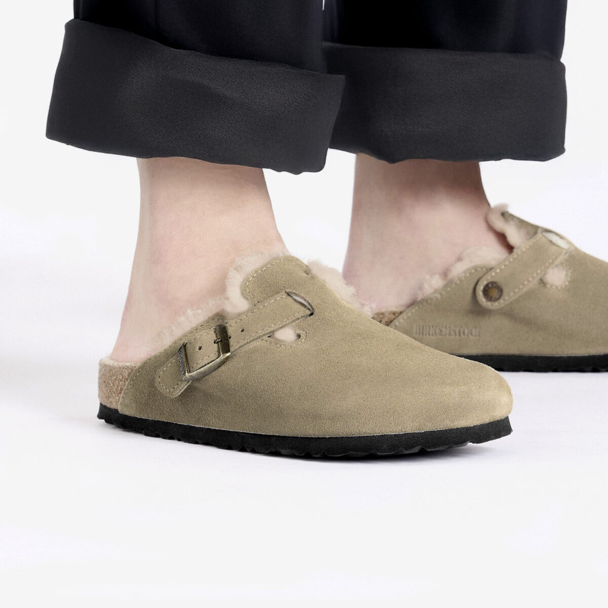 Boston Shearling Suede Leather Taupe Germany